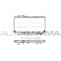 101450 AUTOGAMMA Радіатор охолодження двигуна