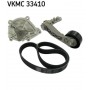 VKMC 33410 SKF Водяний насос комплект ручейкових ременів