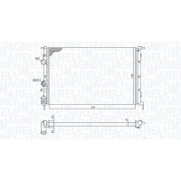350213171700 MAGNETI MARELLI Радіатор охолодження двигуна