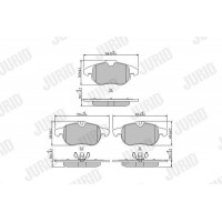 573089J JURID JURID OPEL Колодки гальмівні передние VECTRA 02-