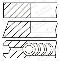08-114900-00 GOETZE ENGINE Комплект поршневих кілець