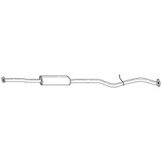 75424 SIGAM Середній глушник вихлопних газів