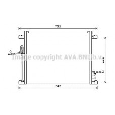 DN5392 AVA QUALITY COOLING Конденсатор кондиціонера