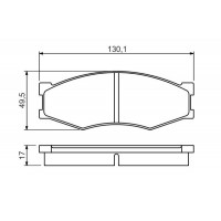 0 986 494 541 BOSCH Комплект гальмівних колодок дисковий гальм