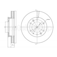23-1669C METELLI Гальмівний диск
