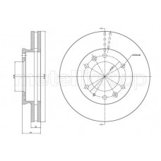 23-1669C METELLI Гальмівний диск