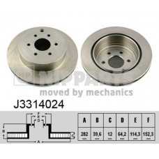 J3314024 NIPPARTS Гальмівний диск