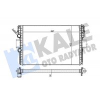356245 KALE OTO RADYATÖR Радіатор охолодження двигуна