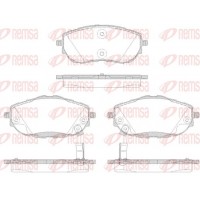 1561.02 REMSA Комплект гальмівних колодок дисковий гальм