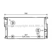 BW2447 AVA QUALITY COOLING Радіатор охолодження двигуна