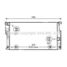 BW2447 AVA QUALITY COOLING Радіатор охолодження двигуна