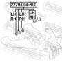 2229004KIT FEBEST Болт регулювання розвалу коліс