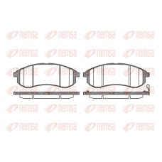 1129.01 REMSA Комплект гальмівних колодок дисковий гальм