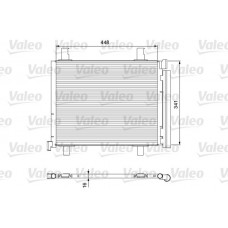 814168 VALEO Конденсатор кондиціонера