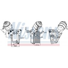 91347 NISSENS масляний радіатор двигунне олива