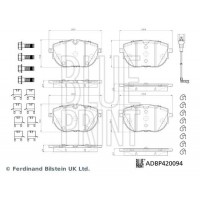 ADBP420094 BLUE PRINT Комплект гальмівних колодок дисковий гальм