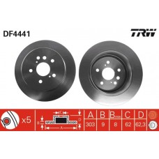 DF4441 TRW Гальмівний диск
