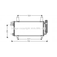 MZ5157D AVA QUALITY COOLING Конденсатор кондиціонера