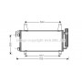 MZ5157D AVA QUALITY COOLING Конденсатор кондиціонера