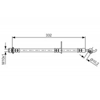 1 987 481 655 BOSCH Гальмівний шланг