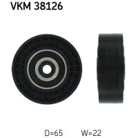 VKM 38126 SKF Паразитный / ведущий ролик, Поліклиновий ремінь