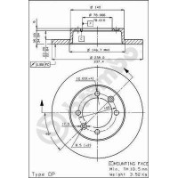 14114 AP Гальмівний диск