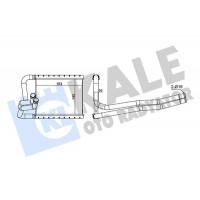 355130 KALE OTO RADYATÖR Теплообмінник обігрів салону