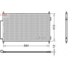 DCN40027 DENSO Конденсатор кондиціонера