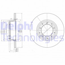 BG3982C DELPHI Гальмівний диск