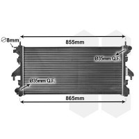 40002308 VAN WEZEL Радіатор охолодження двигуна
