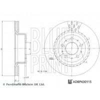 ADBP430115 BLUE PRINT Гальмівний диск