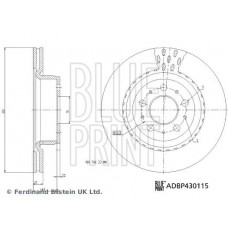 ADBP430115 BLUE PRINT Гальмівний диск