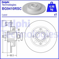 BG9410RSC DELPHI Гальмівний диск