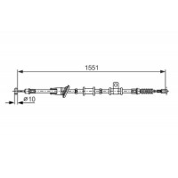 1 987 482 400 BOSCH Тросик, cтояночный тормоз