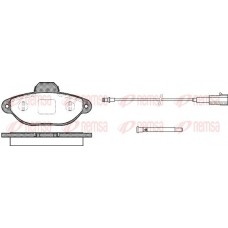0414.21 REMSA Комплект гальмівних колодок дисковий гальм