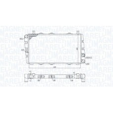 350213189700 MAGNETI MARELLI Радіатор охолодження двигуна