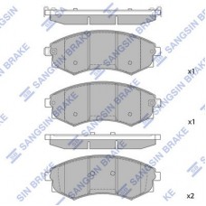 SP1111 Hi-Q Комплект гальмівних колодок дисковий гальм