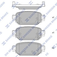 SP4178 Hi-Q КомплеК т гальмівних колодок, дискове гальмо