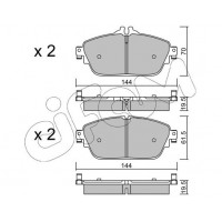 822-1017-0 CIFAM Комплект гальмівних колодок дисковий гальм