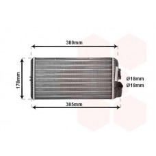 30006188 VAN WEZEL Теплообмінник обігрів салону
