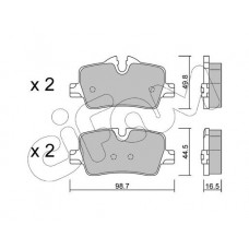 822-1264-0 CIFAM Комплект гальмівних колодок дисковий гальм