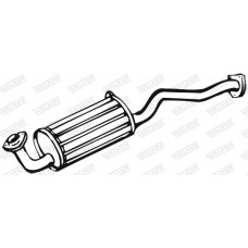 18282 WALKER Глушник вихлопних газів кінцевий