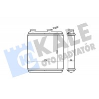 346705 KALE OTO RADYATÖR Теплообмінник обігрів салону