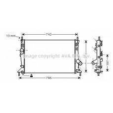 FDA2370 AVA QUALITY COOLING Радіатор охолодження двигуна