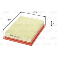 585250 VALEO Повітряний фільтр