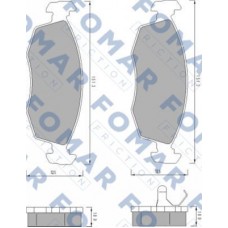 FO 478981 FOMAR Friction КомплеК т гальмівних колодок, дискове гальмо FO 478981 FOMAR Friction КомплеК т гальмівних колодок, дискове гальмо