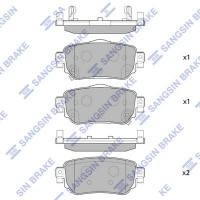 SP4140 Hi-Q Комплект гальмівних колодок дисковий гальм