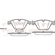 0857.10 REMSA Комплект гальмівних колодок дисковий гальм