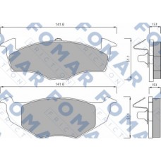 FO 682581 FOMAR Friction Комплект гальмівних колодок дисковий гальм FO 682581 FOMAR Friction Комплект гальмівних колодок дисковий гальм
