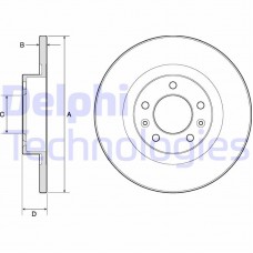 BG4748C DELPHI Гальмівний диск